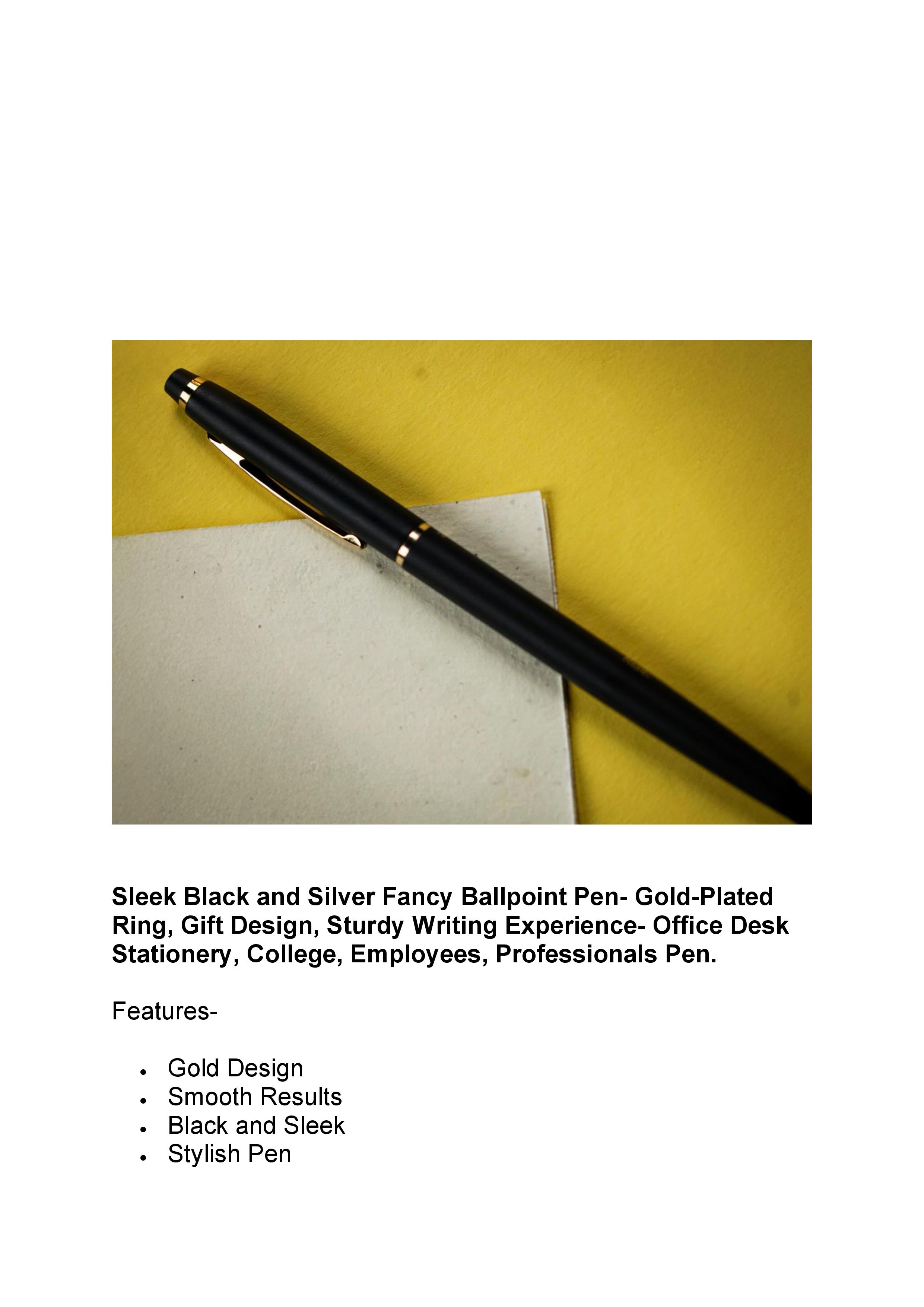 Sleek Black and Silver Pen